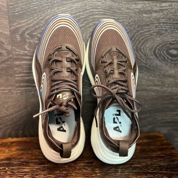 APL Women's Streamline Sneaker in Chocolate/Cobalt/Multi. Size 7. New in Box! - Picture 3 of 15